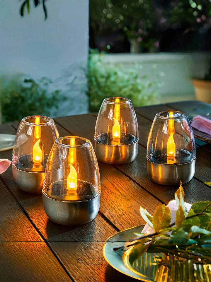 Solarbetriebende Tischlampe