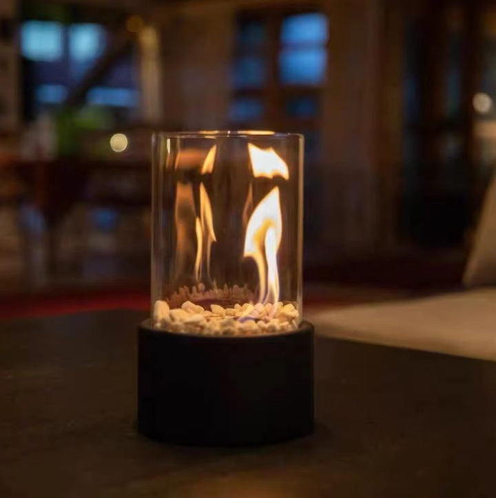 Tischfeuer rund Methanol