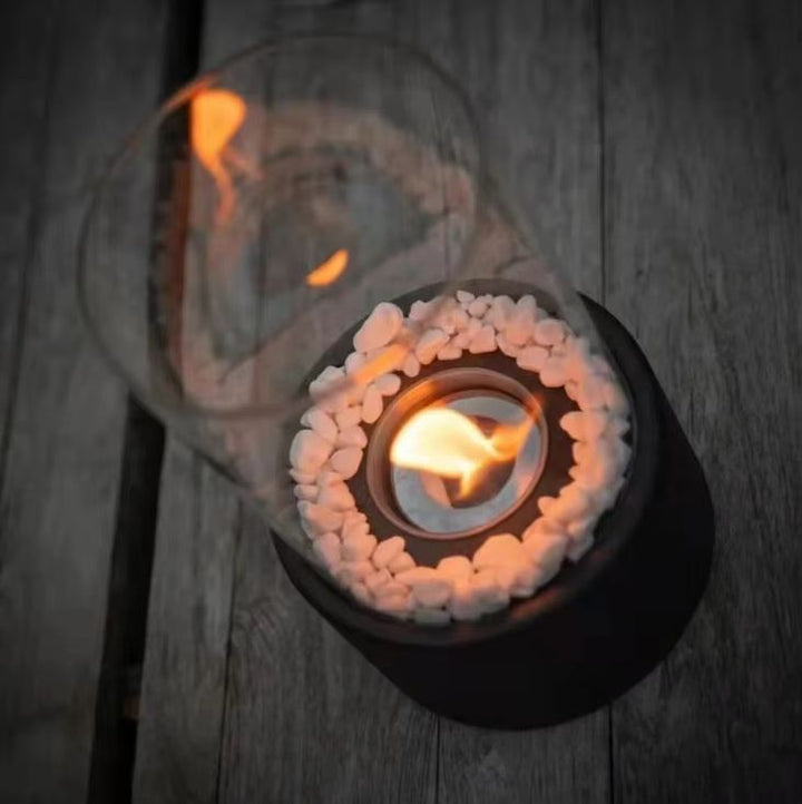 Tischfeuer rund Methanol